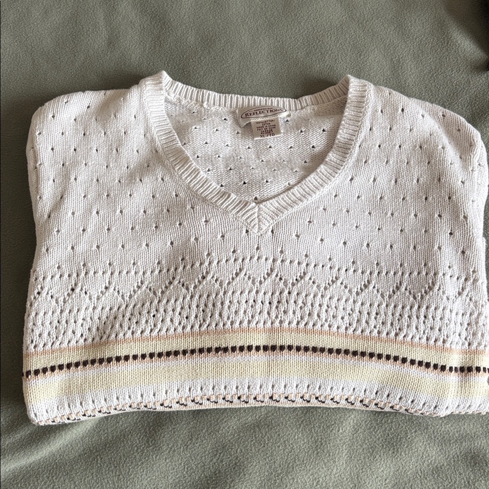 Northern Reflections White Knit Sweater